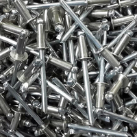 Rivets aveugles en acier inoxydable haute résistance, zingués, classe 51, plusieurs tailles pour diverses applications de fixation