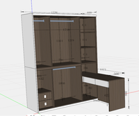 Armoire modulaire personnalisée en bois armoire pour la maison hôtel ou appartement design moderne pour meubles de chambre à coucher