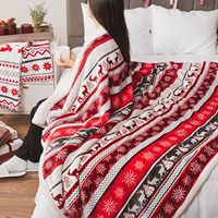 Lustiges Druck design Home Holiday Decor Weiche warme Flanell decke Bequemes gemütliches Weihnachts geschenk