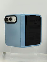 Étui de téléphone pliable antichoc double couche pour iPhone DUO, coque de protection en TPU PC, texture triangulaire