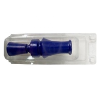 Sifflet d'extérieur imitant le son d'un canard, sifflet bleu en ABS, accessoires de chasse pour appels et leurres