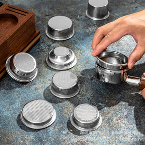 Tazón de café en polvo semiautomático italiano de acero inoxidable 51/54/58 polvo de pantalla de filtro de café de un solo tiro y <span class=keywords><strong>doble</strong></span> - Product Image 2