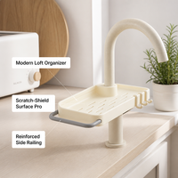 Support d'organisateur d'éponge pour robinet de cuisine et tuyau de salle de bain, design philosophe