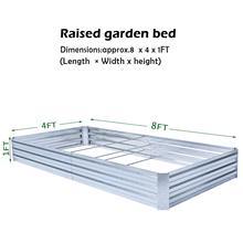 Large Rectangular Outdoor Planter Box Galvanized Steel Raised <b>Garden</b> Bed Kit for Home Modular Design Vegetables Herbs - Product Image 3