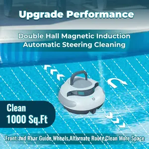 물 스포츠 3H 빠른 충전 100 분 오래 지속 무선 자동 로봇 수영장 진공 청소기