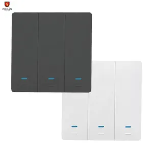 Tuya Điều Khiển Từ Xa Bằng Giọng Nói Công Tắc Đèn Thông Minh Cơ Học Wi-Fi 2 Chiều Phiên Bản EU UK 220V 1/2/3 Gang