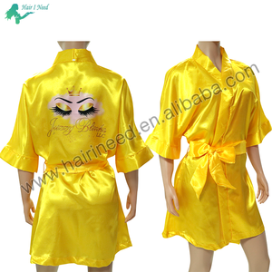 ชุดนอนผ้าไหมซาตินแขน<span class=keywords><strong>สั้น</strong></span>7ชิ้นสำหรับผู้หญิงชุดนอนกระโปรงสำหรับงานแต่งงาน - Product Image 3