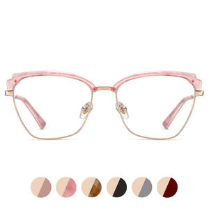 Lunettes anti-lumière bleue 87276 Tr90, monture carrée, charnières à ressort en métal, monture complète, unisexe - Product Image 5