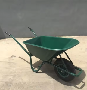 Carretilla de Jardín Resistente de 96L de Capacidad con Ruedas Neumáticas Sólidas Opcionales WB6414 para Uso en Construcción y Agricultura - Product Image 4