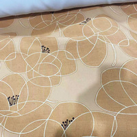 Stock de tissus de rideaux imprimés de luxe 100% Polyester pour hôtel et bureau