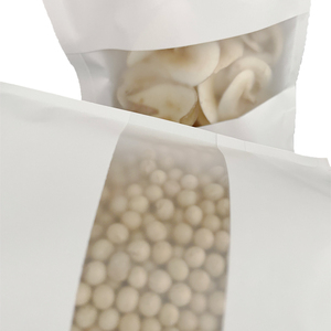 Sacs en papier kraft blanc personnalisés avec logo sur mesure pour l'<span class=keywords><strong>emballage</strong></span> <span class=keywords><strong>alimentaire</strong></span> de bonbons et de snacks, sacs refermables imprimés sur mesure - Product Image 6