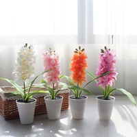 Bunga Artifisial Grosir dengan Pot, Pot Kecil, Bunga Hyacinth Cetak 3D, Pot Dekoratif
