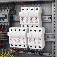 Support de Fusible Modulaire en Plastique 1P 2P 3P 4P avec Indicateur LED, Porte-Fusible en Cuivre Résistant aux Hautes Températures, Certifié IEC AC