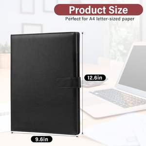 JTTJDB Portadocumenti Professionale Multifunzione in Ecopelle con Clipboard per Biglietti da Visita, Documenti Legali e Curriculum - Product Image 2