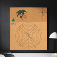 Panneau de liège en macramé 20*20cm Décoration intérieure avec panneau de positionnement en liège tressé