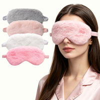 Masque de sommeil personnalisé en polyester tissé, couleur unie, mignon, pour femmes et enfants, pour la sieste, les voyages, soulage la fatigue, soin des yeux, santé
