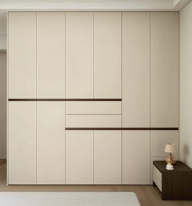 Muebles de almacenamiento de lujo modernos, armario convertible de madera maciza para dormitorio, para el hogar, Hotel, Villa, estilo de Panel - Product Image 1