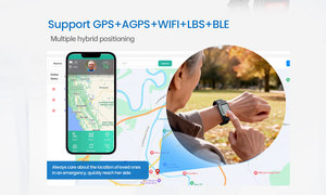 Reloj Inteligente Android con GPS y SIM 4G, Botón SOS, Monitor de Ritmo Cardíaco, Resistente al Agua IP67, 6-7 Días de Duración de la Baterí<span class=keywords><strong>a</strong></span>, Caja de Aleación, Correa de Silicona - Product Image 4