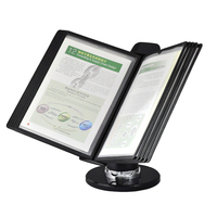 Sac de rangement pour documents de bureau avec 10 poches A4 NOIR