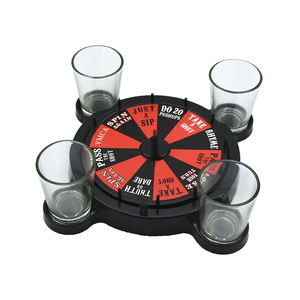 Jeu de quatre verres à liqueur personnalisé pour la fête, <span class=keywords><strong>roulette</strong></span> et jeux à boire - Product Image 1