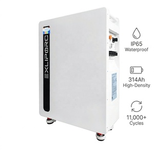51.2V 314Ah 16kWh LiFePO4 <b>Battery</b> IP65 Waterproof Wall <b>Mount</b> Floor Type Home ESS Solar Energy Storage System <b>Battery</b> Pack - Product Image 1