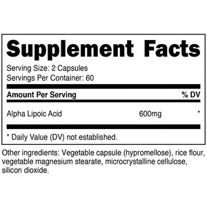 אלה אלפא חומצה ליפואית כמוסות 600 תוסף דם - Product Image 3