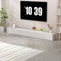 Mueble para TV Moderno Blanco de Venta Directa GEDO 2026, Económico, con Gran Capacidad, Tablones de Madera Sólida