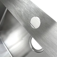 Évier de cuisine OEM/ODM fait main, à montage supérieur, 30 pouces, en acier inoxydable, moderne, à un trou, intelligent, pour lavage