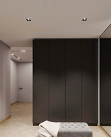 Spot COB carré pré-encadré 8W, faisceau focalisé 36°, aluminium noir fin, IP20, 3000K, lumière chaude, CRI 95, garantie 3 ans, Art