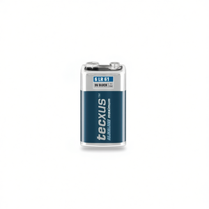 แบตเตอรี่อัลคาไลน์ Tecxus 6LR61 9V บล็อกพลังงานสูงสุด - Product Image 3