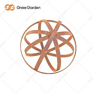 Adorno de Acero Corten con Acabado Natural Oxidado, Recubierto con Polvo, Certificado CE, 2 mm de Grosor, para Arte de Jardín y Paisajismo al Aire Libre - Product Image 6