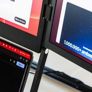 Monitor Portátil Doble Apilable de 16 Pulgadas, 1080P FHD, Extensor de Pantalla Triple para Laptop con Panel IPS e Interfaz Tipo C, Plug&Play - Product Image 4