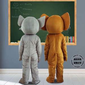 Venta caliente ratón <span class=keywords><strong>y</strong></span> gato adulto mascota de dibujos animados disfraz Halloween ratón gato Cosplay para carnaval desfile vacaciones actuaciones - Product Image 6