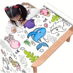 JY Rollo de Papel para Pintar de 3 Metros de Largo, Unisex, para Niños, para Dibujar, Colorear, Garabatear, para Jardín de Infancia, No Ensucia la Pared - Product Image 1