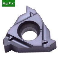 Maifix 10pcs 16IR Threading Cutting Tools CNC Turning Diamond Cutters Steel Processing NPT Internal Thread Inserts
