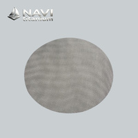 NAVI Titanium Supply untuk Sistem Filtrasi Cairan Elemen Logam Berpori Multi-lapisan Saringan Logam Sintered Mesh Disc Filter Plate