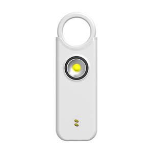 การเตือนภัยส่วนบุคคลแบบบูรณาการการออกแบบตัวถังแบบชาร์จไฟได้พวงกุญแจสัญญาณเตือนความปลอดภัยด้วยเสียง135db ดัง - Product Image 1