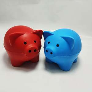 Pelota Antiestrés de PU con Forma de Cerdo, Pelotas Antiestrés Promocionales Económicas con Forma de Cerdo, Pelotas Antiestrés Personalizadas con Logotipo - Product Image 4