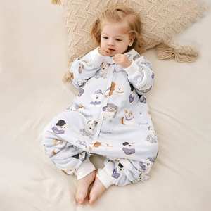 Gigoteuses pour bébé douces, chaudes et confortables, en coton pur pour l'hiver, combinaison pour nourrissons et tout-petits - Product Image 2