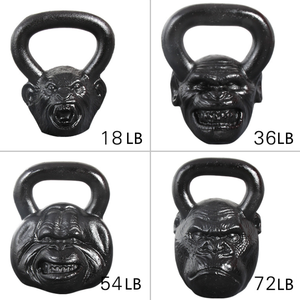 Factory Direct Sale Cast Iron Animal Face Kettlebell Home <strong>Gym</strong> Fitness <strong>Equipment</strong> <strong>Gorilla</strong> Kettlebell in LB Monkey Head Kettlebell - Product Image 6