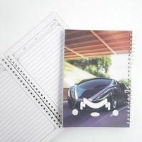 Couverture transparente mate texturée, couverture personnalisée en plastique PP, carnet de notes, agenda, papeterie, carnet à spirales imperméable fabriqué en usine