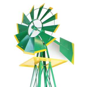 Girouette en métal Décoration <span class=keywords><strong>de</strong></span> <span class=keywords><strong>jardin</strong></span> <span class=keywords><strong>Moulin</strong></span> à vent <span class=keywords><strong>de</strong></span> ferme Ornement décoratif Type différent Girouette domestique Girouettes - Product Image 2