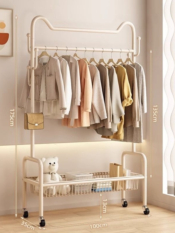100cm blanc+panier de rangement