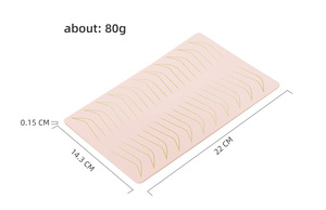 Private Label Tattoo <strong>Microblading</strong> Permanent Makeup <strong>Brows</strong> Thick Silicone Eyebrows Tattoo Latex Sheet Double Side Practice Skin - Product Image 6