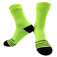 Chaussettes réfléchissantes pour hommes et femmes, logo personnalisé, bande de protection de l'eau, imperméable, respirantes, pour la prière musulmane, Wudu, 100%