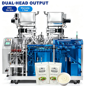 Máquina Automática para Llenar Bolsas Preformadas con Cierre para Salsas Cremosas como Aderezo <span class=keywords><strong>Ranch</strong></span> - Product Image 1