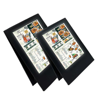 Menus d'éclairage à 2 vues Menu de la tente de table Menu Led éclairé