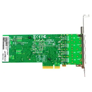4-Port Sfp Hoge Prestaties I350-F4 1000Mbps Ethernet Lan Kaart Pcie 2.1X4 W/Chipset Intel I350am4 I350-4SFP
