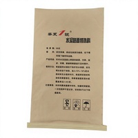 Sacs en papier kraft composite PP tissé robuste en HDPE, sur mesure, pour l'emballage du ciment, des colorants et des produits chimiques
