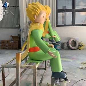 Escultura de dibujos animados del <span class=keywords><strong>Principito</strong></span>, personalización de IP de marca, adorno decorativo comercial de fibra de vidrio - Product Image 6